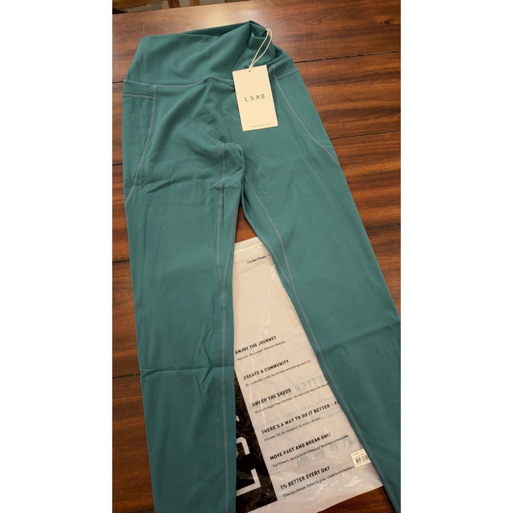 LSKD Elixir Ultra High-Rise Full Length Legging Pockets Teal Women's M, NEW, NWT - Picture 16 of 16